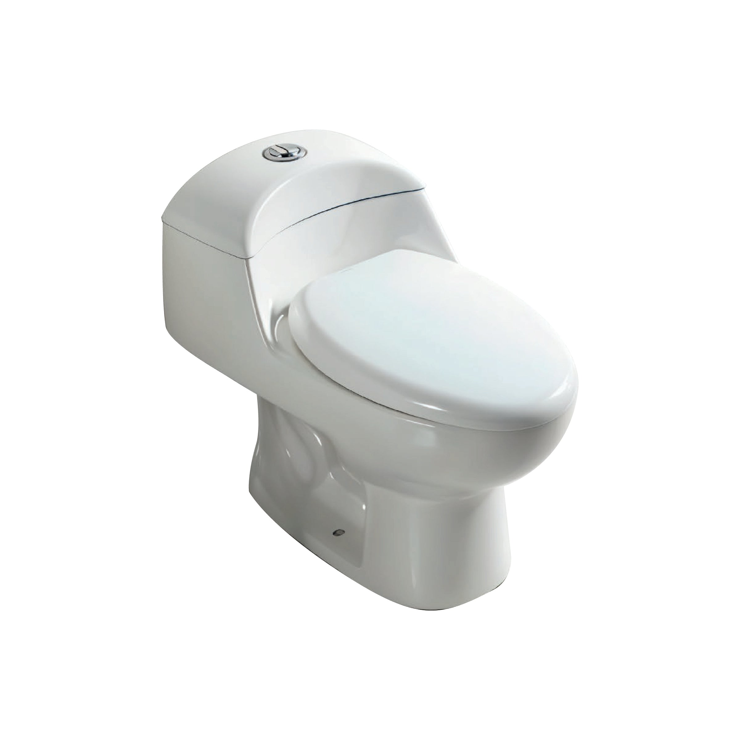 Inodoro One Piece Selene + Tapa Asiento Y Acces. Blanco (690X420X620) - Fratelli